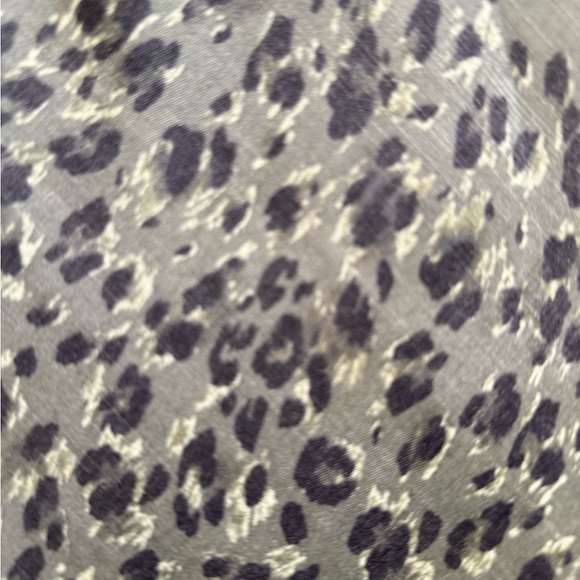 Time & Tru Dress Camo Green Animal Print Midi Slit Size Medium 8-10 - Picture 6 of 8